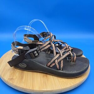 Chaco Women's Sz 8 Orange/Brown ZX3 Java Ginger Aztec Sandals‎